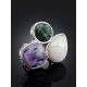 Multistone Cluster Ring The Bella Terra, Ring Size: Adjustable, image , picture 2