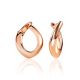 Loop Earrings In Rose Gold-Plated Silver The ICONIC, image 