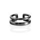 Minimalist Design Blackened Silver Cuff Earring The ICONIC, image , picture 3