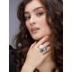 Multistone Cluster Ring The Bella Terra, Ring Size: Adjustable, image , picture 3