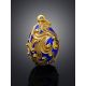 Feather Motif Enamel Egg Pendant The Romanov, image , picture 2