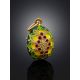 Vintage Style Enamel Egg Pendant With Crystals The Romanov, image , picture 2
