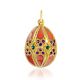 Fabulous Enamel Egg-Shaped Pendant With Multicolor Crystals The Romanov, image 