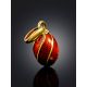 Tiny Gilded Egg Pendant With Red Enamel The Romanov, image , picture 2