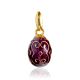 Arabesque Motif Cherry Red Enamel Egg Pendant The Romanov, image , picture 3