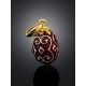 Classy Deep Purple Enamel Egg Pendant The Romanov, image , picture 2