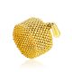 Stunning Golden Colored Beaded Ring The Link, Ring Size: 8 / 18, image 