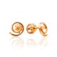 Minimalist Cut Out Stud Earrings, image 