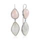 Mismatched Earrings With Quartz And Natrolite The Bella Terra, image 