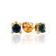 London Blue Topaz Stud Earrings, image 