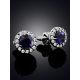 Timeless Design Iolite Stud Earrings, image , picture 2