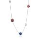 Ultra Feminine Necklace With Enamel Flowers, image 