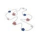 Ultra Feminine Necklace With Enamel Flowers, image , picture 4
