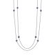 Extra Long Rope Necklace With Tanzanite Beads, image 