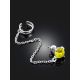 Lustrous Amber Stud Chain Ear Cuff The Palazzo, image , picture 2
