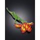 Stunning Tulip Flower Enamel Brooch The Herbarium, image , picture 2