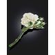 Ultra Feminine White Rose Brooch, image , picture 2