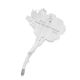 Ultra Feminine White Rose Brooch, image , picture 4
