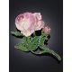 Stunning Enamel Rose Brooch, image , picture 2