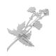 Geranium Flower Enamel Brooch, image , picture 4
