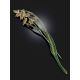 Refined Canary Grass Motif Enamel Brooch, image , picture 2