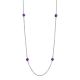 Opera Necklace With Amethyst Beads, image 