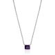 Deep Purple Crystal Pendant Necklace, image 