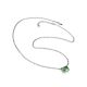 Trendy Chain Necklace With Bright Green Crystal, image , picture 5