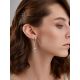Geometric Design Mismatched Dangle Earrings, image , picture 3