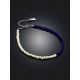 Two Tone Bracelet With Pearl And Blue Spinel The Link, image , picture 2