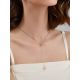 Ultra Feminine Y-Necklace With Quartz Pendant, Length: 45, image , picture 3