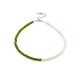 Designer Anklet With Pearl And Green Spinel The Link, image 
