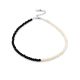 Anklet Bracelet With Black Spinel And Pearl The Link, image 