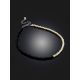 Anklet Bracelet With Black Spinel And Pearl The Link, image , picture 2