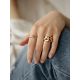 Spikelet Motif Rose Gold Plated Ring The Liquid, Ring Size: Adjustable, image , picture 6
