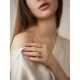 Spikelet Motif Rose Gold Plated Ring The Liquid, Ring Size: Adjustable, image , picture 5