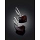Cute Heart Shaped Amber Earrings, image , picture 2