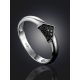 Geometric Design Black Diamond Ring, Ring Size: 6 / 16.5, image , picture 2