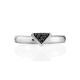 Geometric Design Black Diamond Ring, Ring Size: 6 / 16.5, image , picture 3
