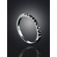 Refined Black Diamond Row Ring, Ring Size: 3 / 14, image , picture 2