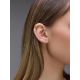 Sculptural Design Gilded Silver Ear Cuff The Liquid, image , picture 4