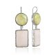 Geometric Design Mix Stone Earrings The Bella Terra, image 