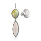 Designer Mismatched Earrings With Natural Stones The Bella Terra, image 