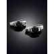 Laconic Design Black Corundum Earrings, image , picture 2