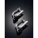 Refined Black Corundum Earrings, image , picture 2