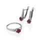 Purple Corundum Ring With Crystals, Ring Size: 6.5 / 17, image , picture 4
