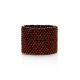 Wide Chocolate-Colored Beaded Ring The Link, Ring Size: 9 / 19, image , picture 3