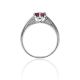 Purple Corundum Ring With Crystals, Ring Size: 6.5 / 17, image , picture 3
