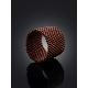 Wide Chocolate-Colored Beaded Ring The Link, Ring Size: 11.5 / 21, image , picture 2