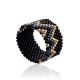 Zigzag Ornament Beaded Ring The Link, Ring Size: 7 / 17.5, image 
